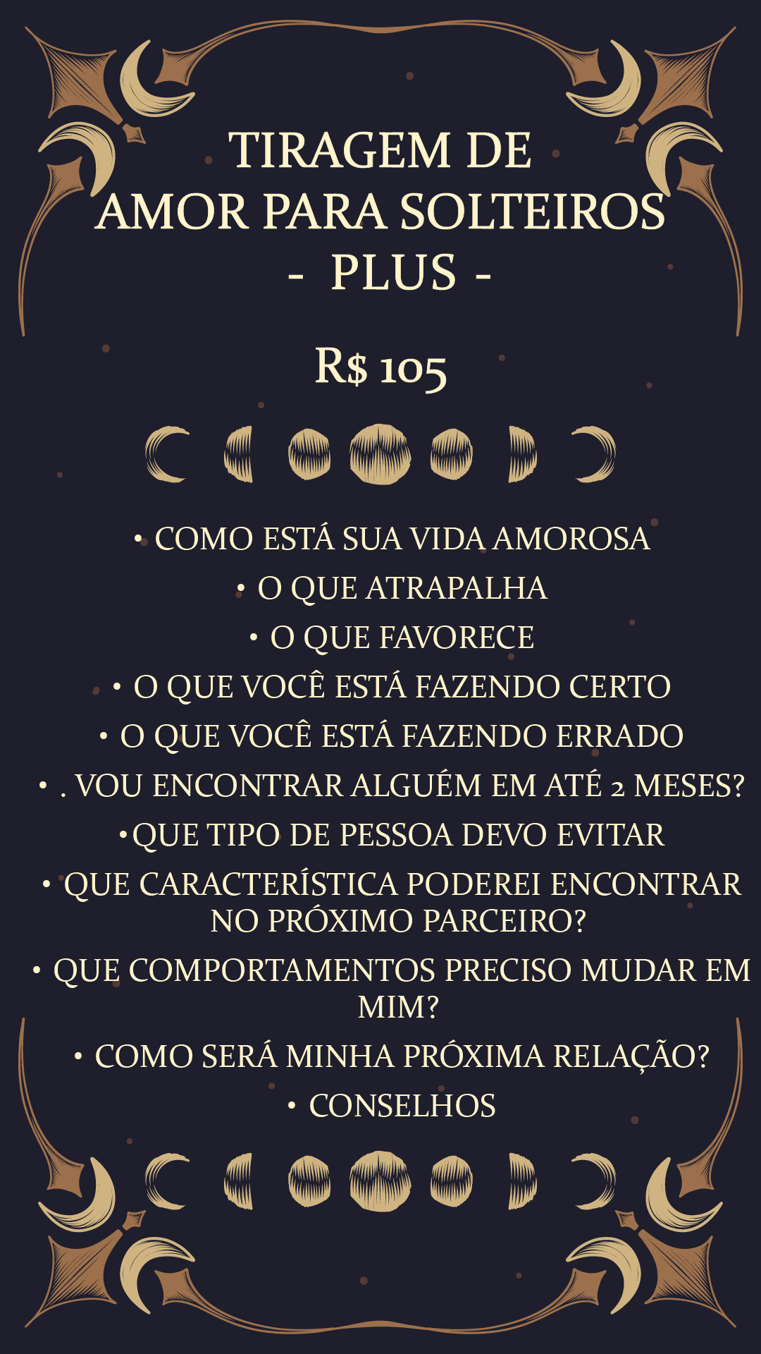 Tiragem de Amor para Solteiros Plus